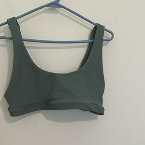 Beach Riot Green Ribbed Women's Bralette size L NWOT